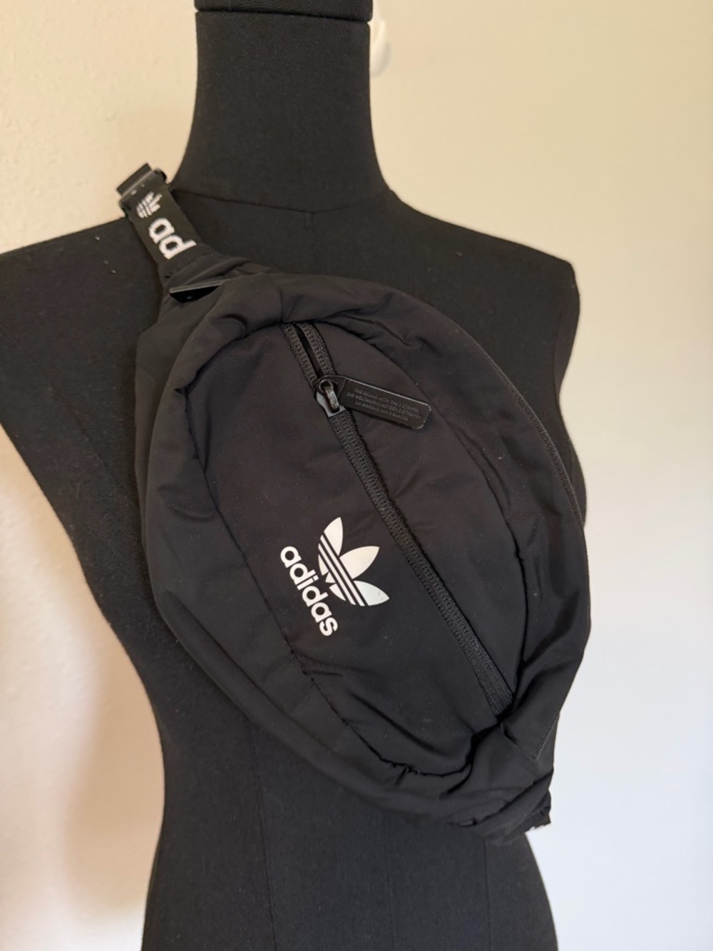 Adidas Black Trefoil Crossbody Sling Bag